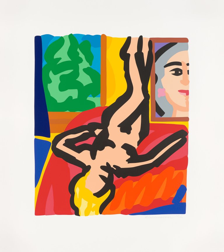 Auf diesem Bild ist das folgende Kunstwerk zu sehen: Tom Wesselmann. Nude with Picasso. 2000.