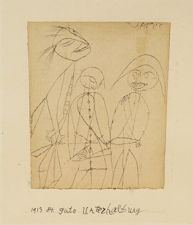 This picture shows the following artwork: Paul Klee. „Gute Unterhaltung“. 1913.