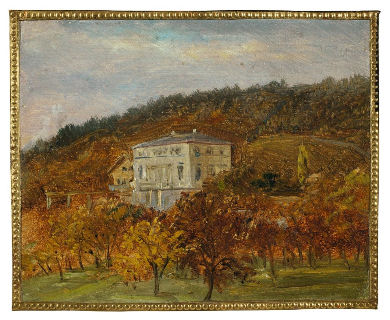 This picture shows the following artwork: Carl Gustav Carus. „Villa am Hang“. After 1850.
