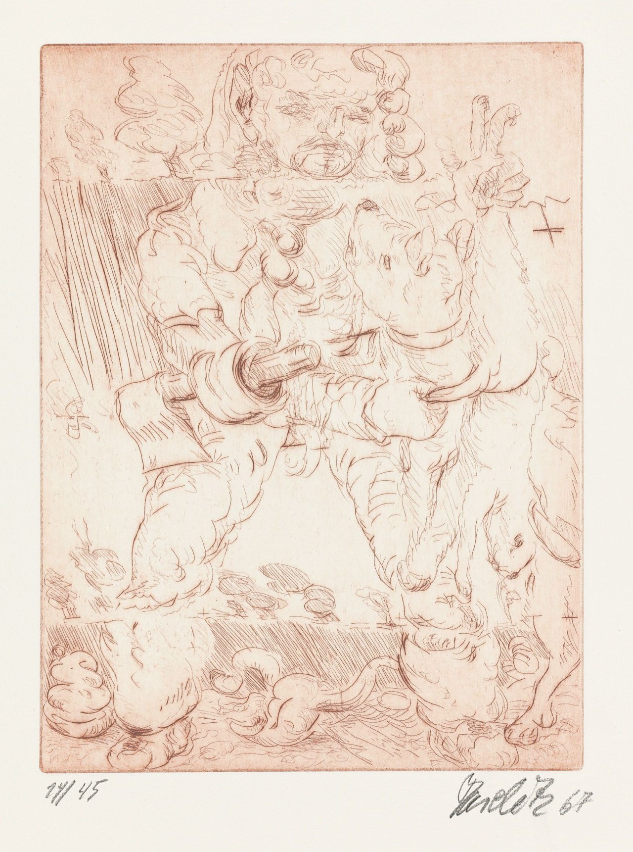 This picture shows the following artwork:  Portfolio. „Figurationen“. 1967.