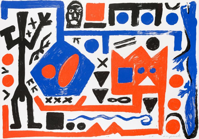Auf diesem Bild ist das folgende Kunstwerk zu sehen: A.R. Penck. Ohne Titel.