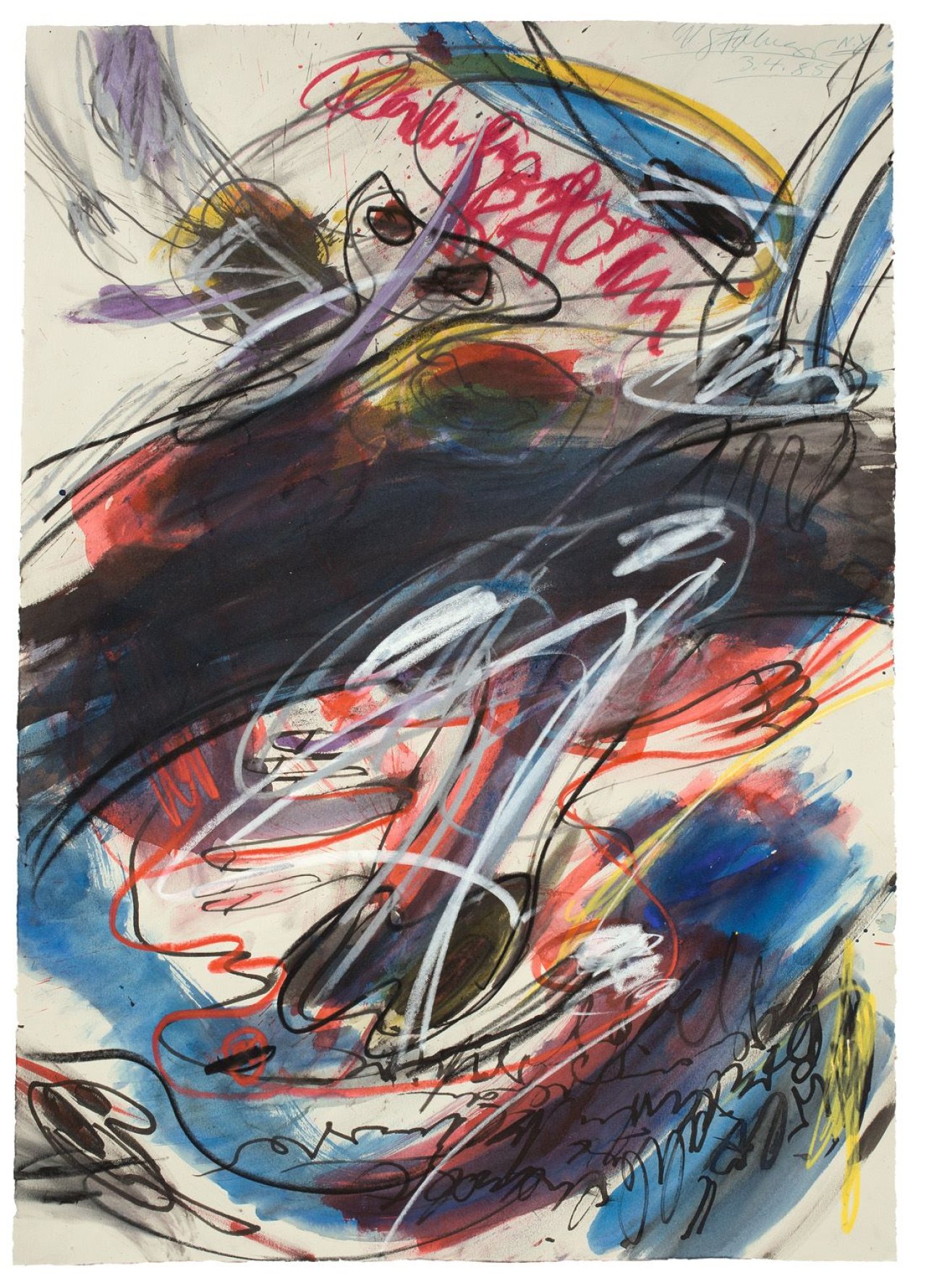 Auf diesem Bild ist das folgende Kunstwerk zu sehen: Walter Stöhrer. „N.Y. FLESH-BOX“. 1985.