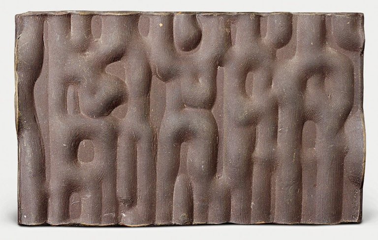 Auf diesem Bild ist das folgende Kunstwerk zu sehen: Karl Hartung. „Figurenwand V“. 1953.