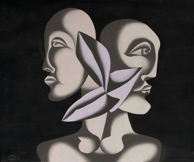 Auf diesem Bild ist das folgende Kunstwerk zu sehen: Johann Georg Müller. „Man[n]equins“. 1982.