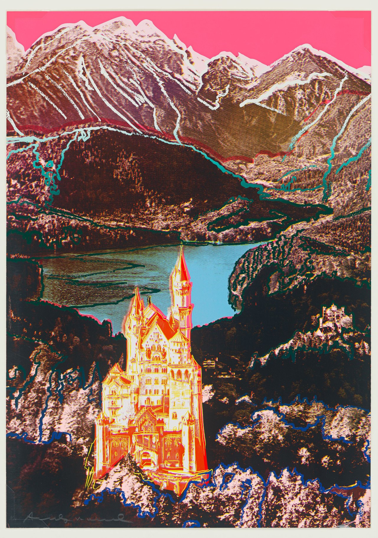 This picture shows the following artwork: Andy Warhol. ”Neuschwanstein”. 1987.