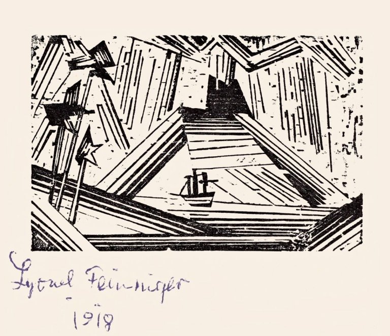 Auf diesem Bild ist das folgende Kunstwerk zu sehen: Lyonel Feininger. „Vulkan“. 1919.