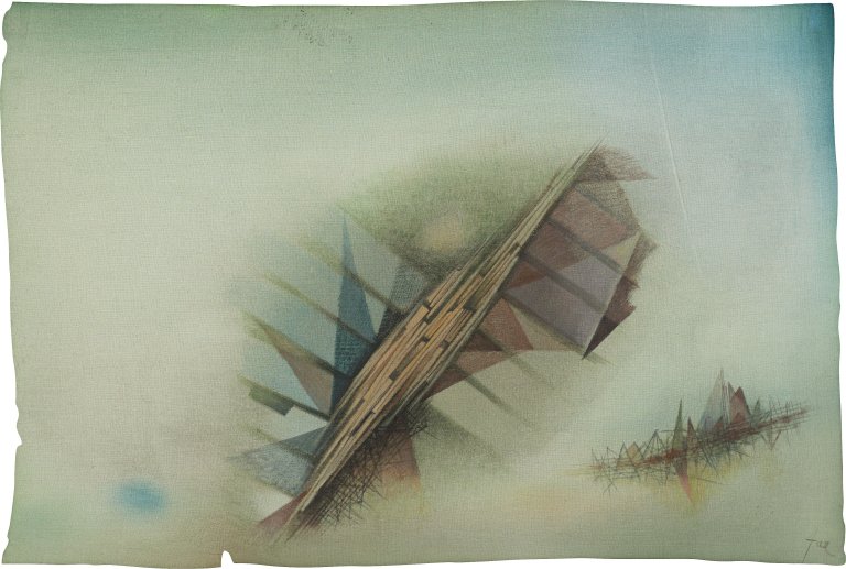 Auf diesem Bild ist das folgende Kunstwerk zu sehen: Hans Jaenisch. Ohne Titel. Um 1975.