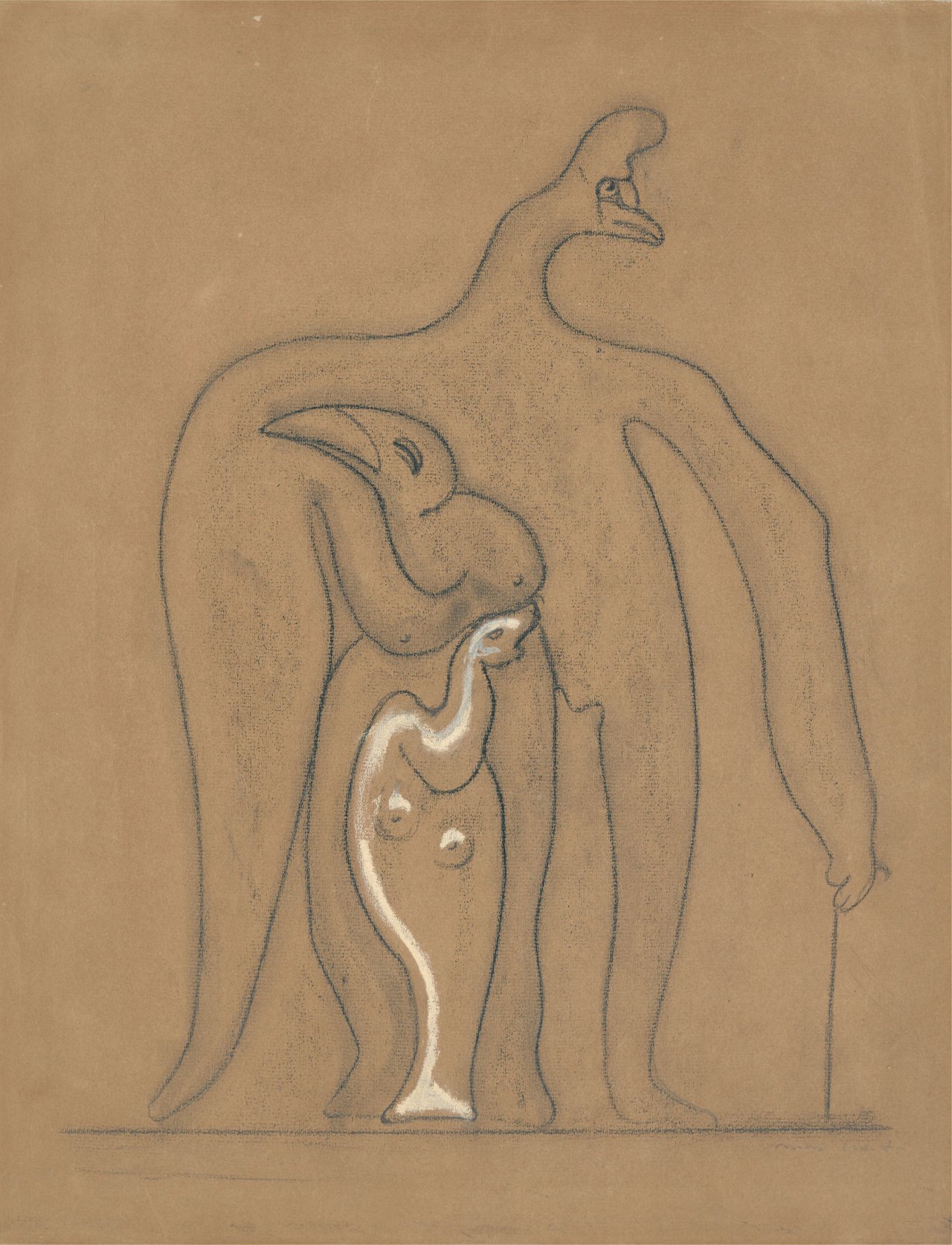 This picture shows the following artwork: Max Ernst. ”(Origine de la famille)”. 1942.