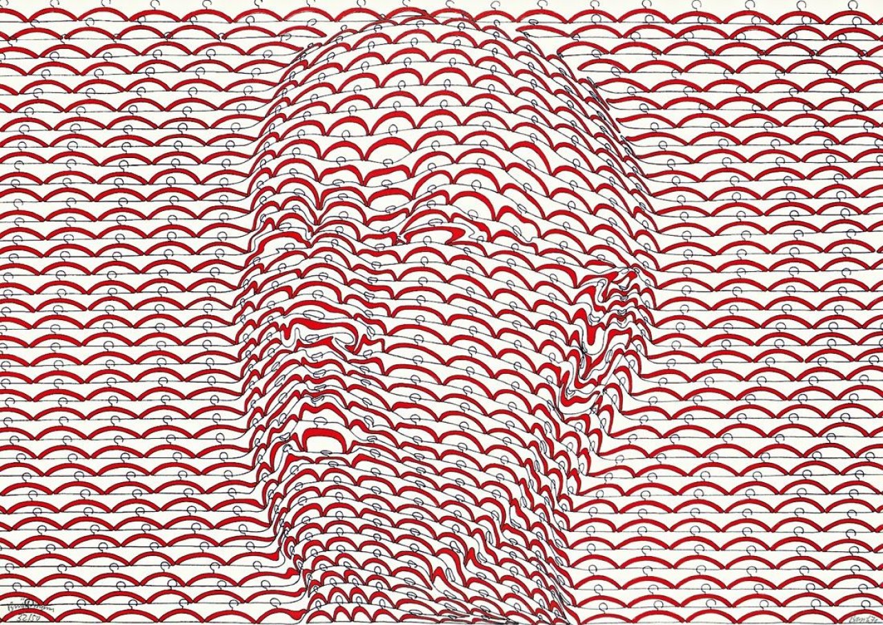 This picture shows the following artwork: Thomas Bayrle. „Bügelmann”. 1970.