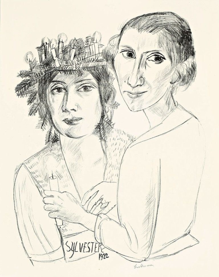 Auf diesem Bild ist das folgende Kunstwerk zu sehen: Max Beckmann. „Sylvester“. 1922.