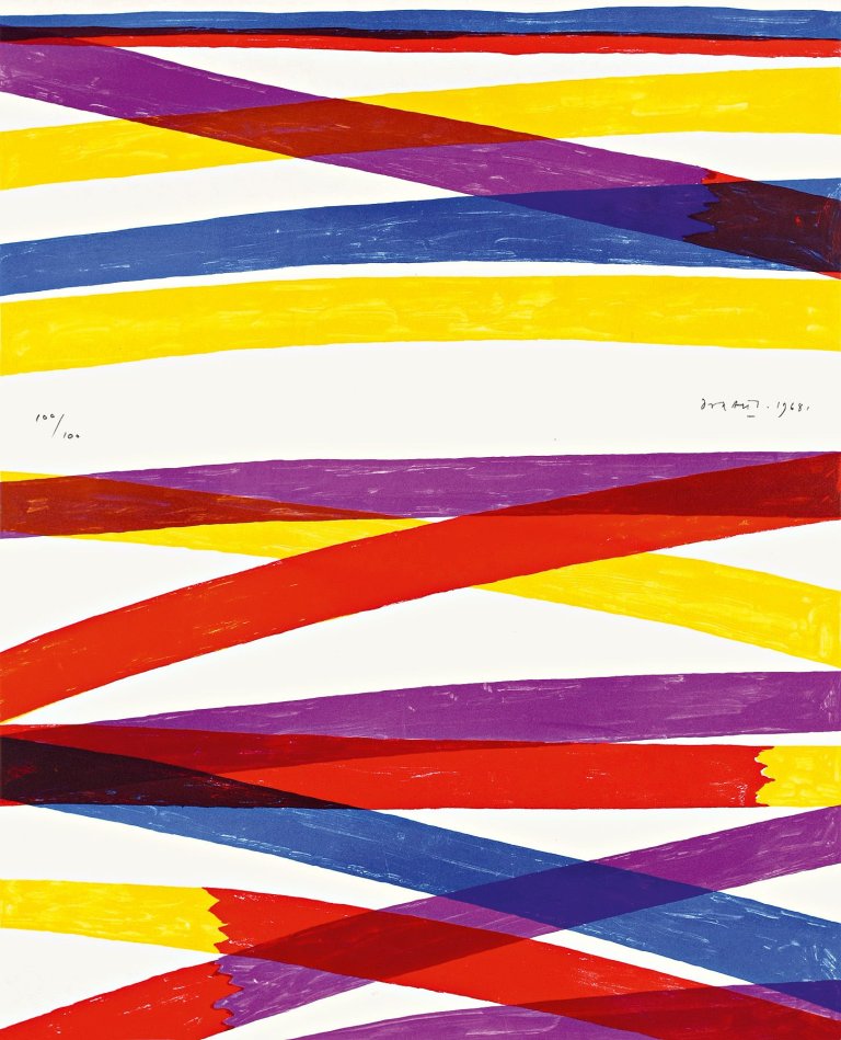 Auf diesem Bild ist das folgende Kunstwerk zu sehen: Piero Dorazio. Ohne Titel. 1968.