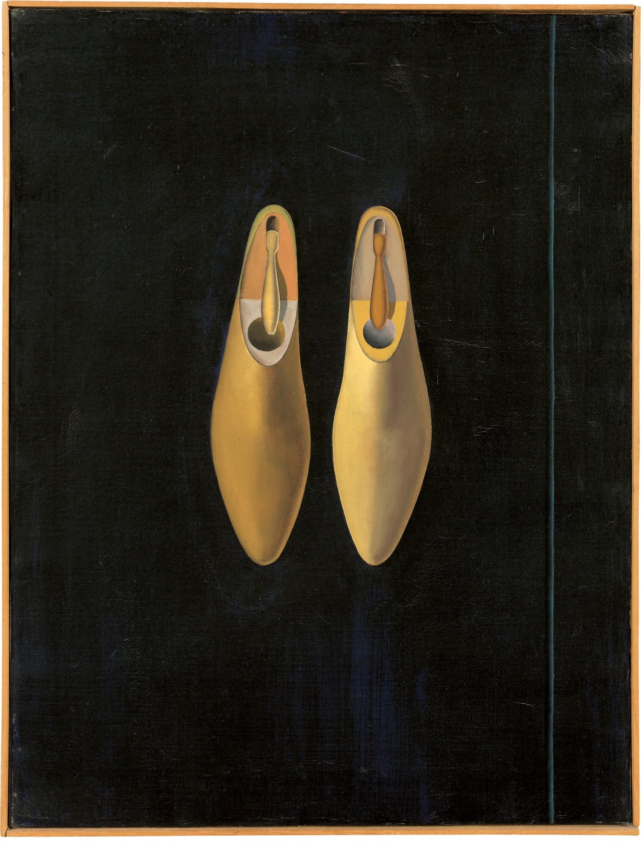 This picture shows the following artwork: Konrad Klapheck. ”ähnliche Eltern”. 1957.