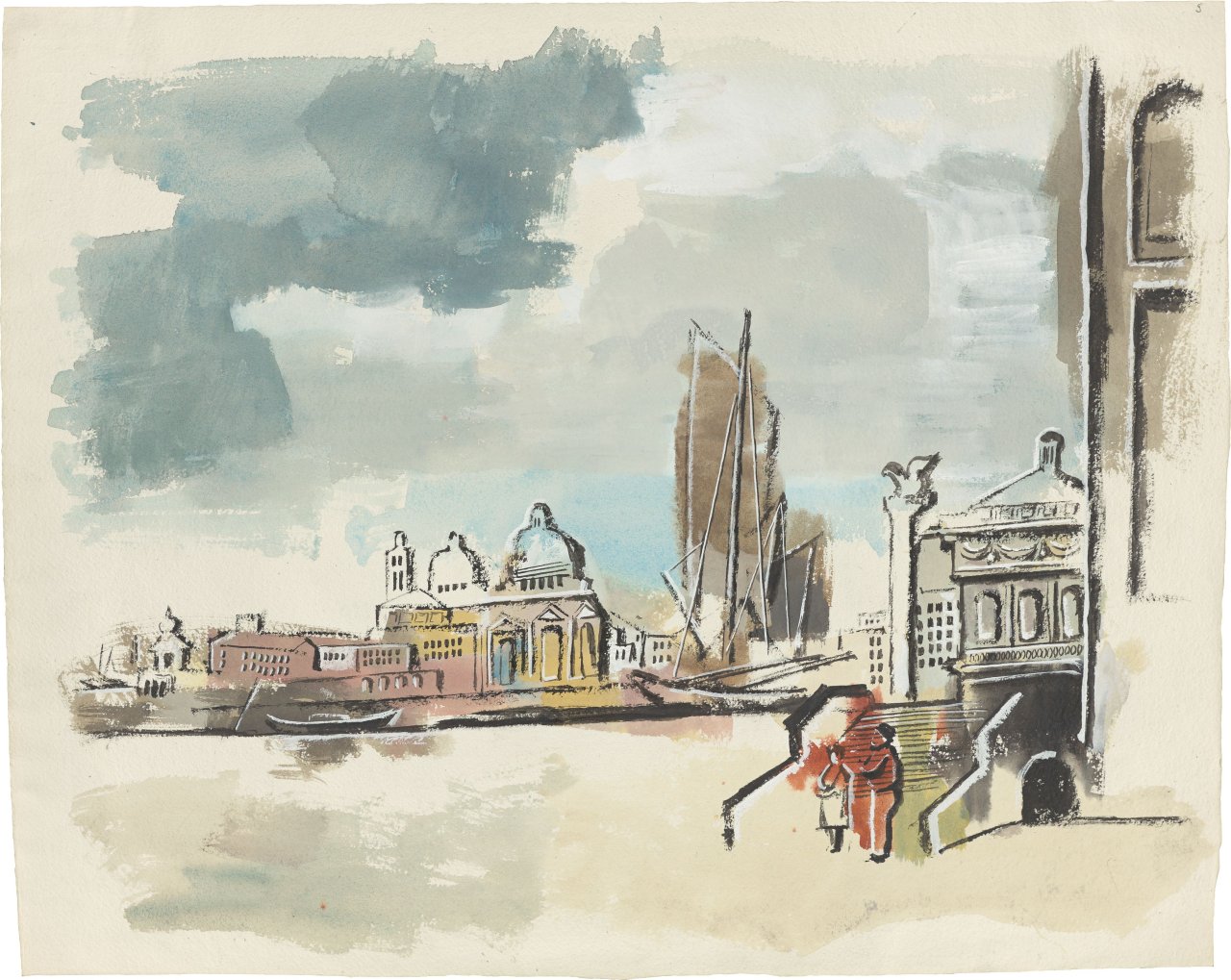 Auf diesem Bild ist das folgende Kunstwerk zu sehen: Xaver Fuhr. „Die klassische Stadt“. Um 1939/40.