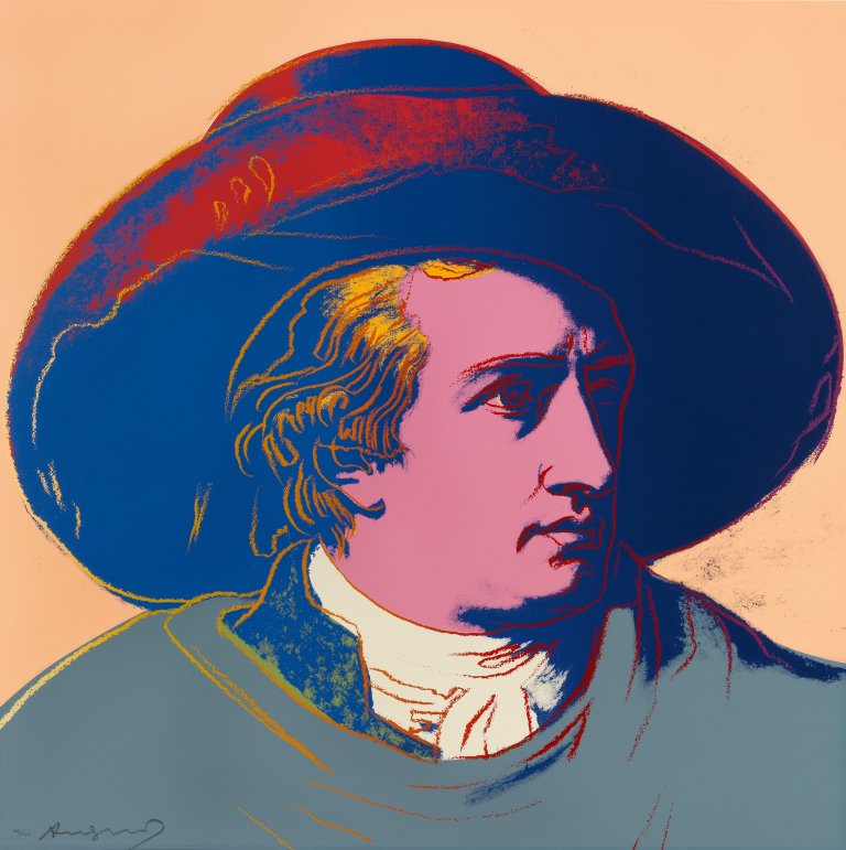This picture shows the following artwork: Andy Warhol. "Goethe". 1982.