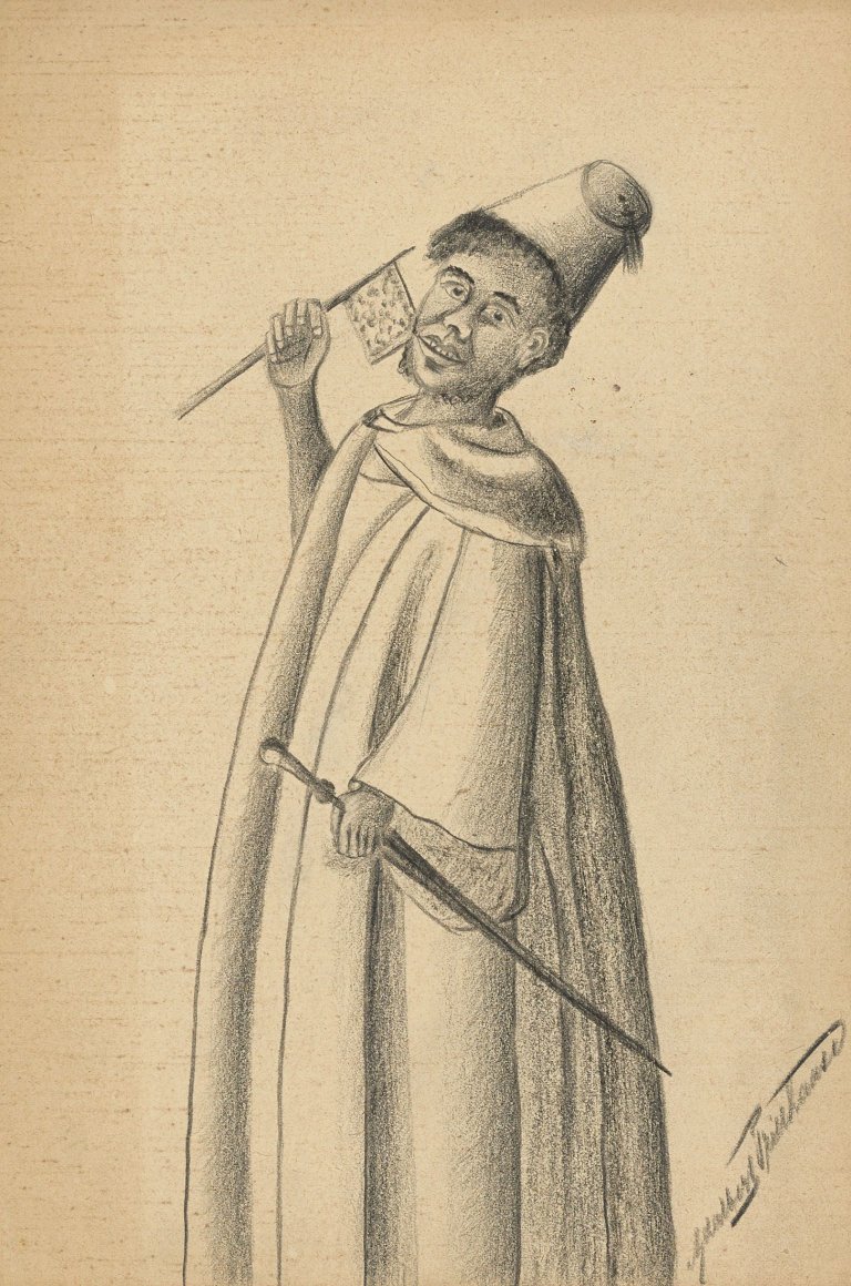 Auf diesem Bild ist das folgende Kunstwerk zu sehen: Adalbert Trillhaase. Marokkaner.