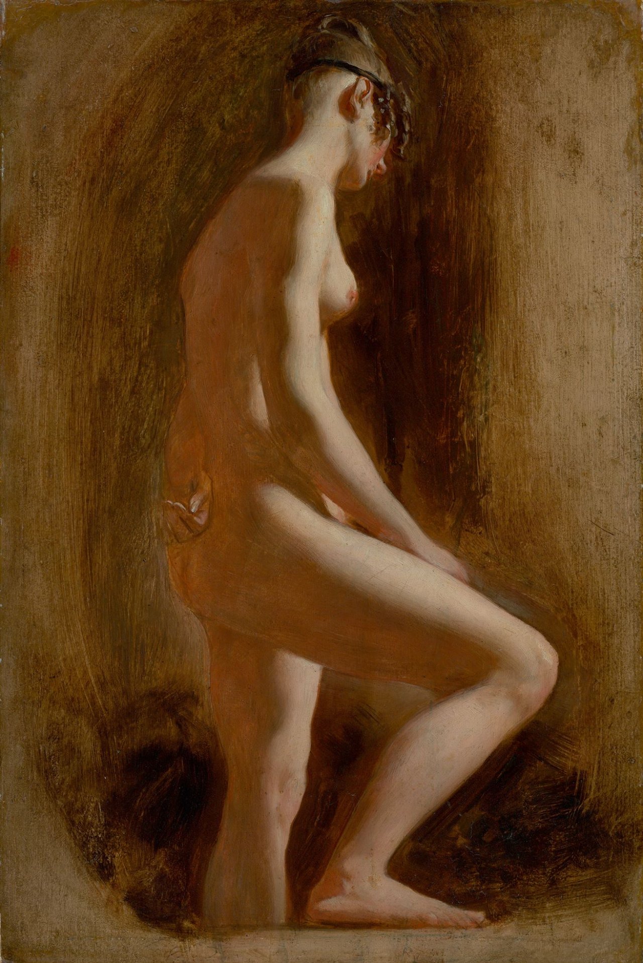 Auf diesem Bild ist das folgende Kunstwerk zu sehen: William Etty. Rückenakt.