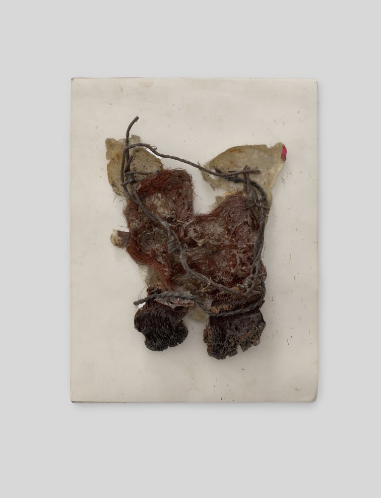 Auf diesem Bild ist das folgende Kunstwerk zu sehen: Hermann Glöckner. Assemblage. 1978.
