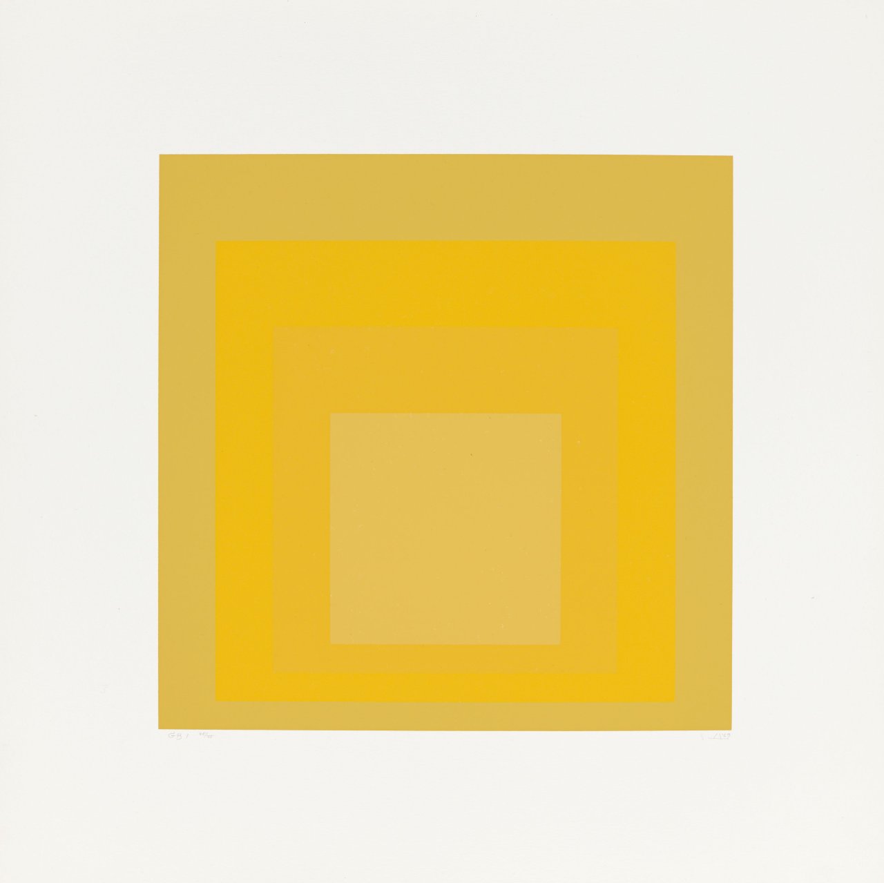 This picture shows the following artwork: Josef Albers. „GB I“. 1969.