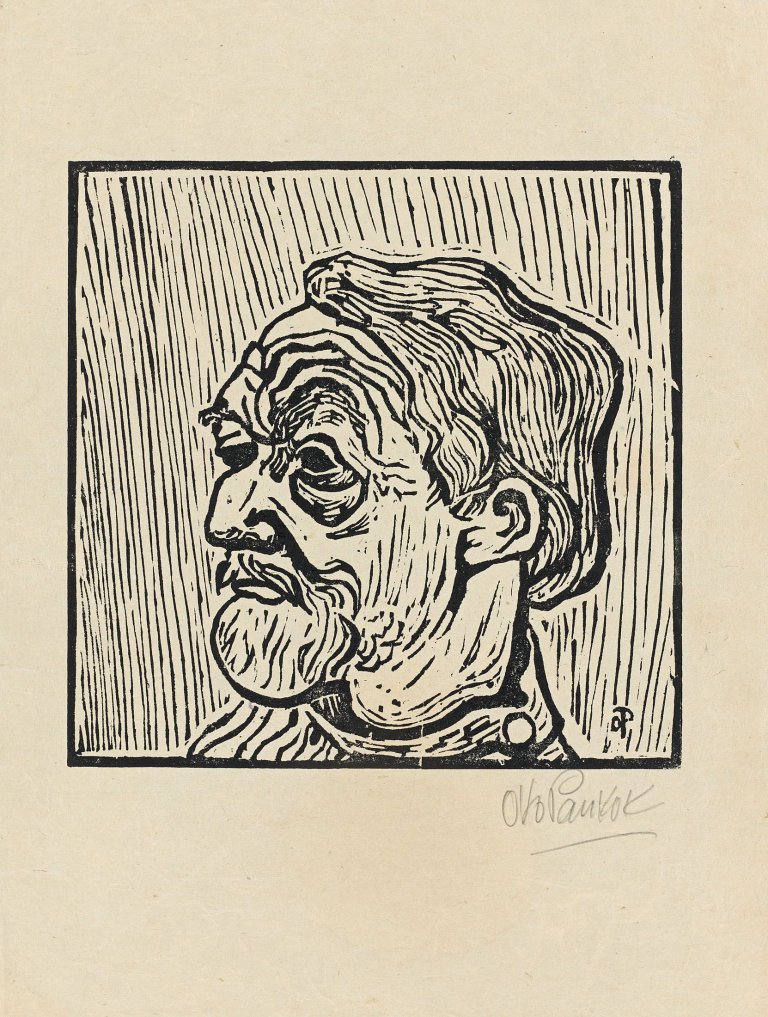 Auf diesem Bild ist das folgende Kunstwerk zu sehen: Otto Pankok. „Rohlfs“. 1946.