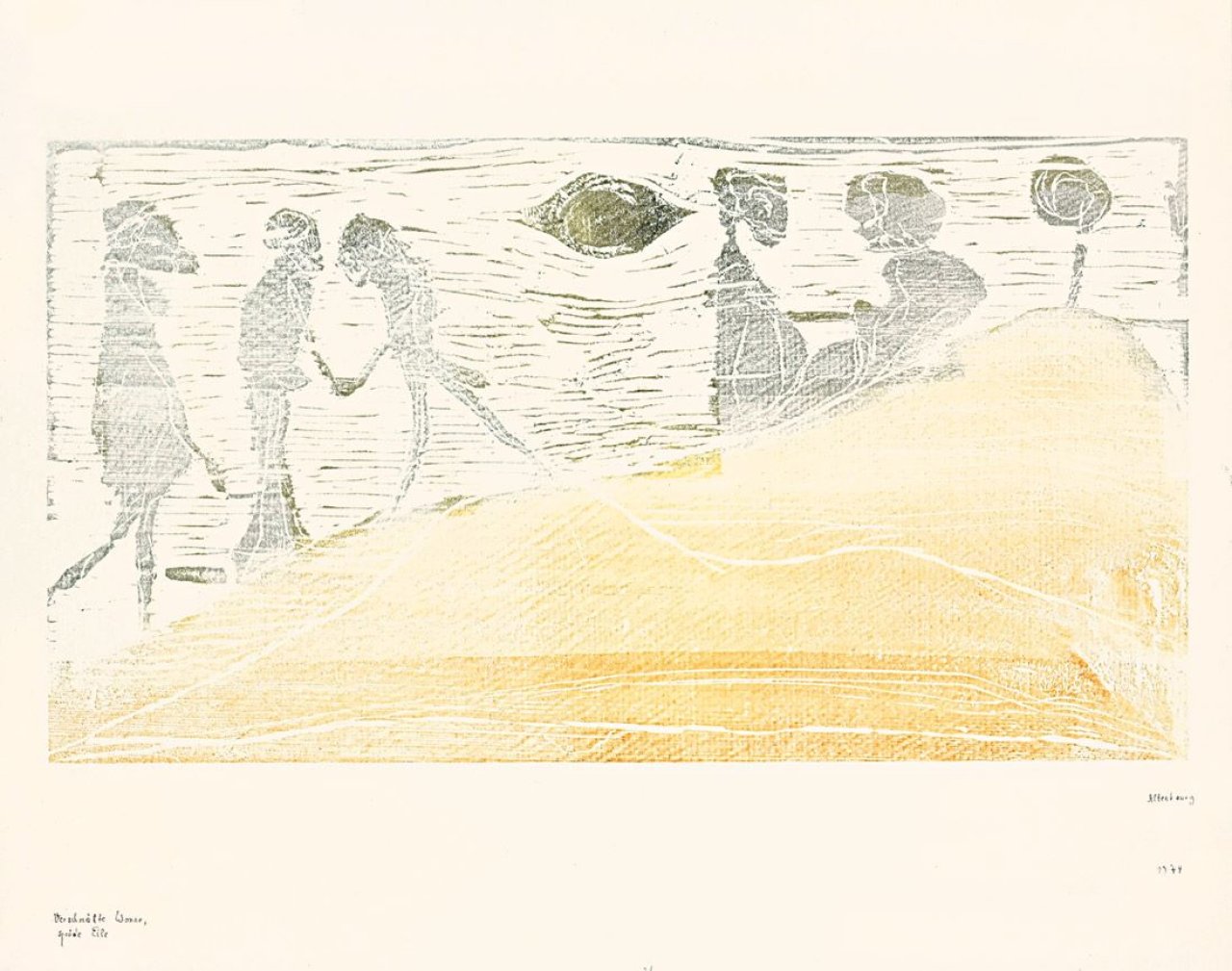 This picture shows the following artwork: Gerhard Altenbourg. „Verschmähte Wonne, spröde Eile“. 1974.