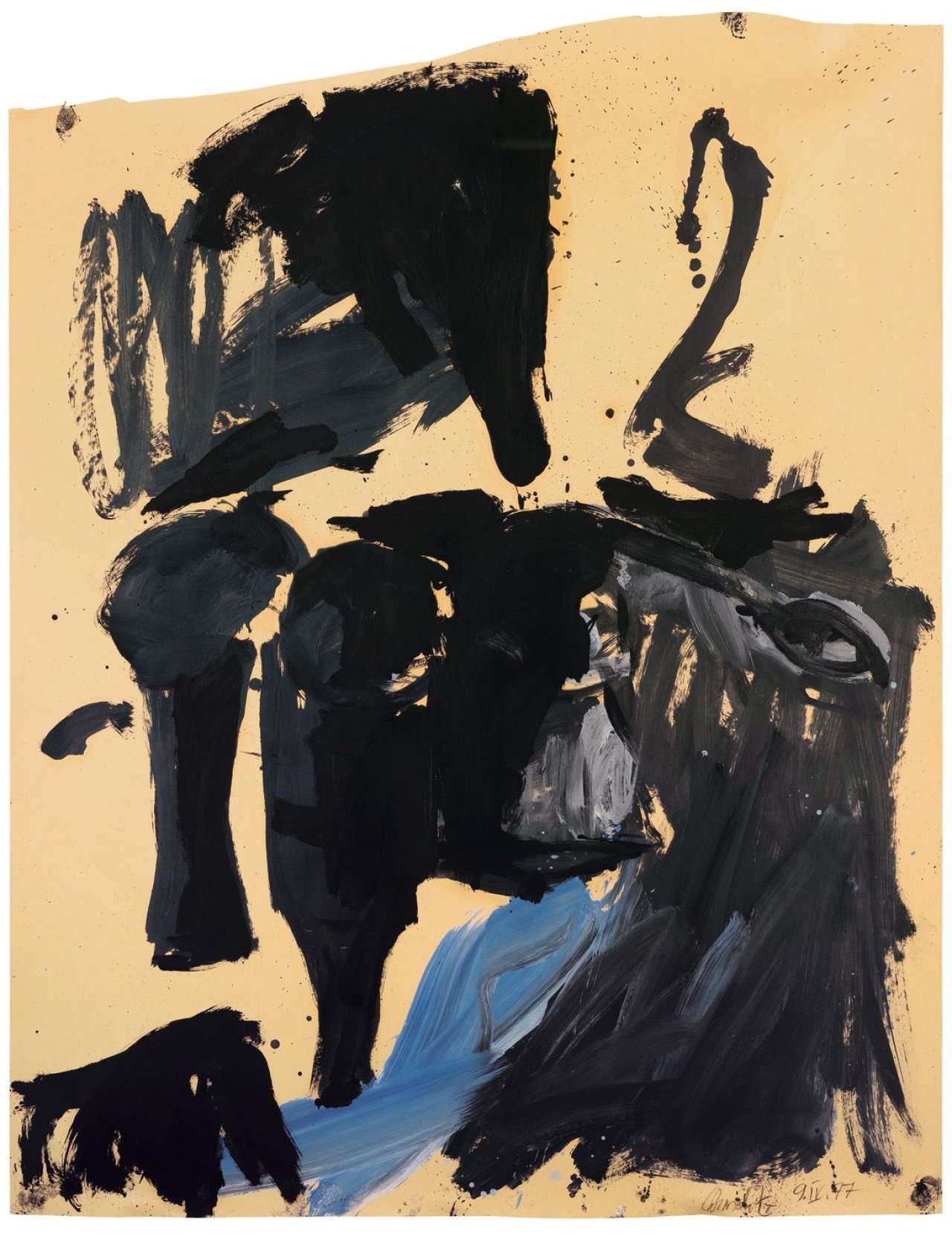 This picture shows the following artwork: Georg Baselitz. Stilleben. 1977.