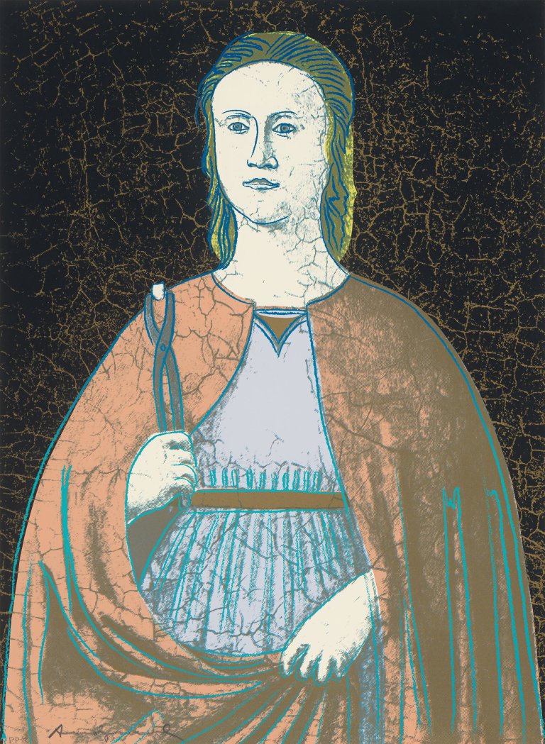 This picture shows the following artwork: Andy Warhol. ”Saint Apollonia”. 1984.