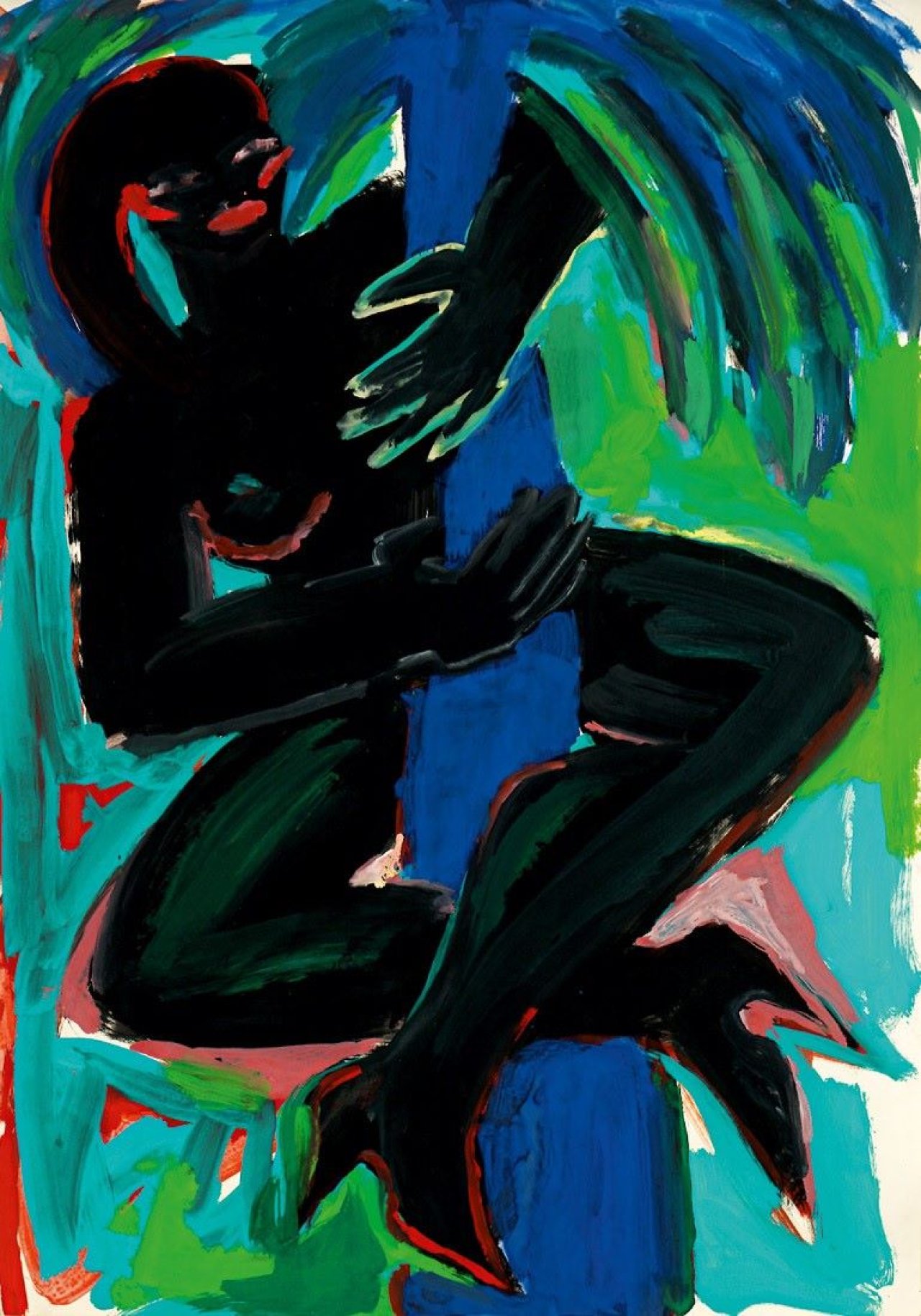 This picture shows the following artwork: Elvira Bach. Untitled. 1983.