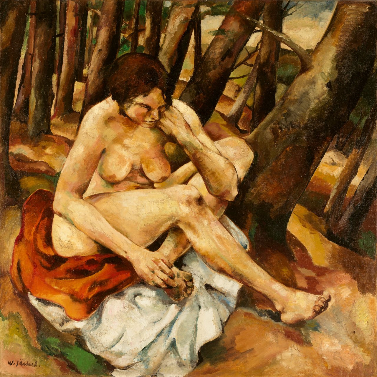 Catalog image of Akt im Wald. Um 1918