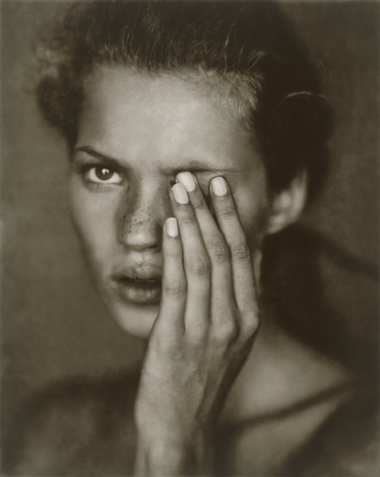 Catalog image of Kate Moss for Harper's Bazaar, New York. 1994