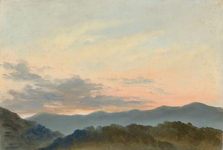 This picture shows the following artwork: Carl Gustav Carus. „Wolkenstudie“. Circa 1830/40.