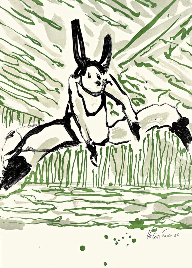 Auf diesem Bild ist das folgende Kunstwerk zu sehen: Valérie Favre. „Salto, o.T.“. 2006.
