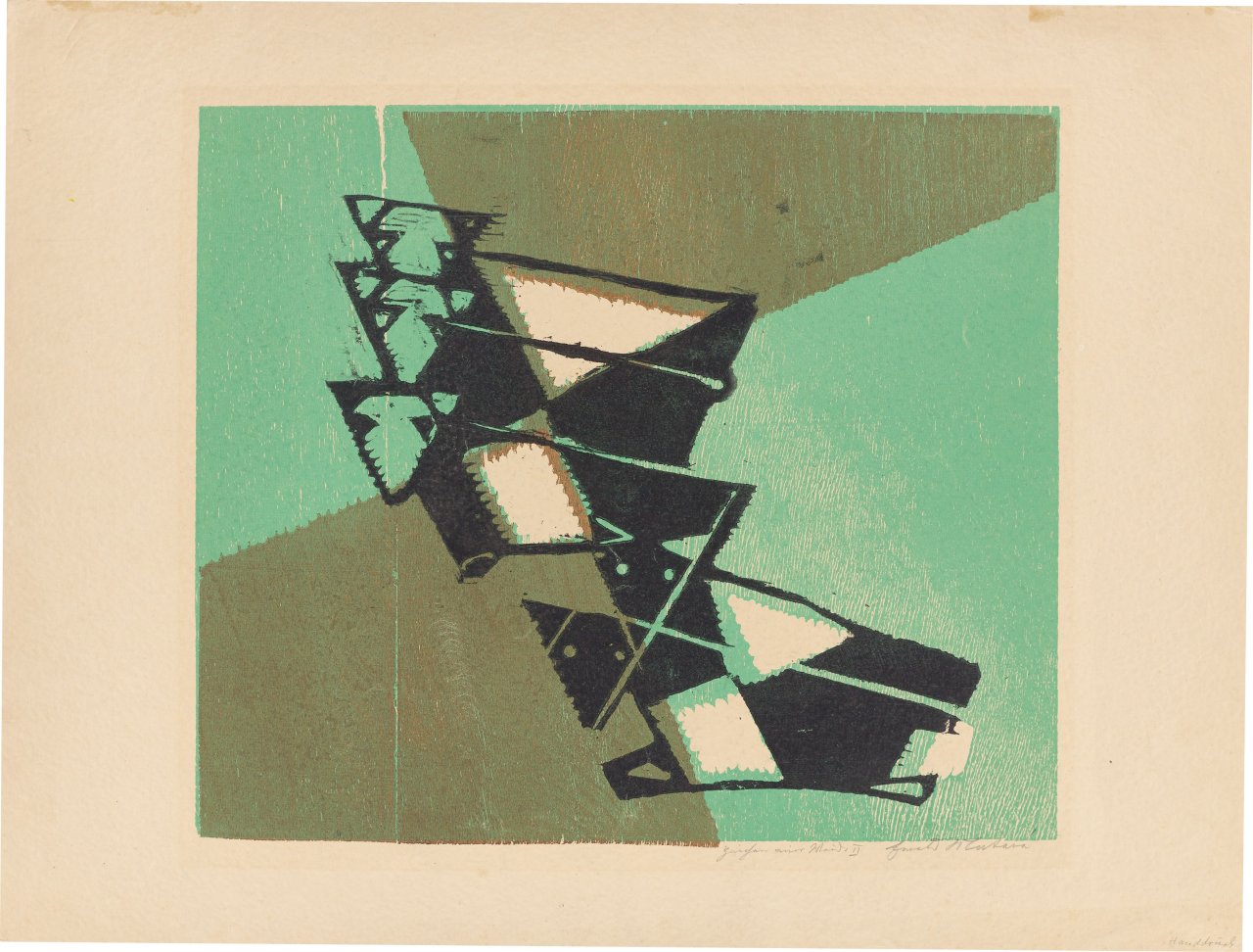 This picture shows the following artwork: Ewald Mataré. ”Zeichen einer Weide II”. 1947/48.