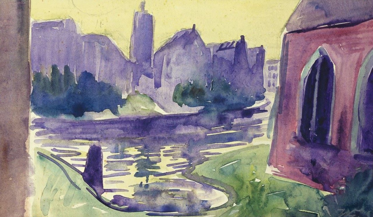 Auf diesem Bild ist das folgende Kunstwerk zu sehen: Werner Heldt. „Berlin am Meer“. 1946.