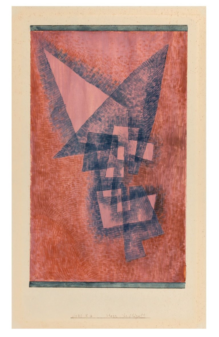 This picture shows the following artwork: Paul Klee. „Starr-beflügelt“. 1931.