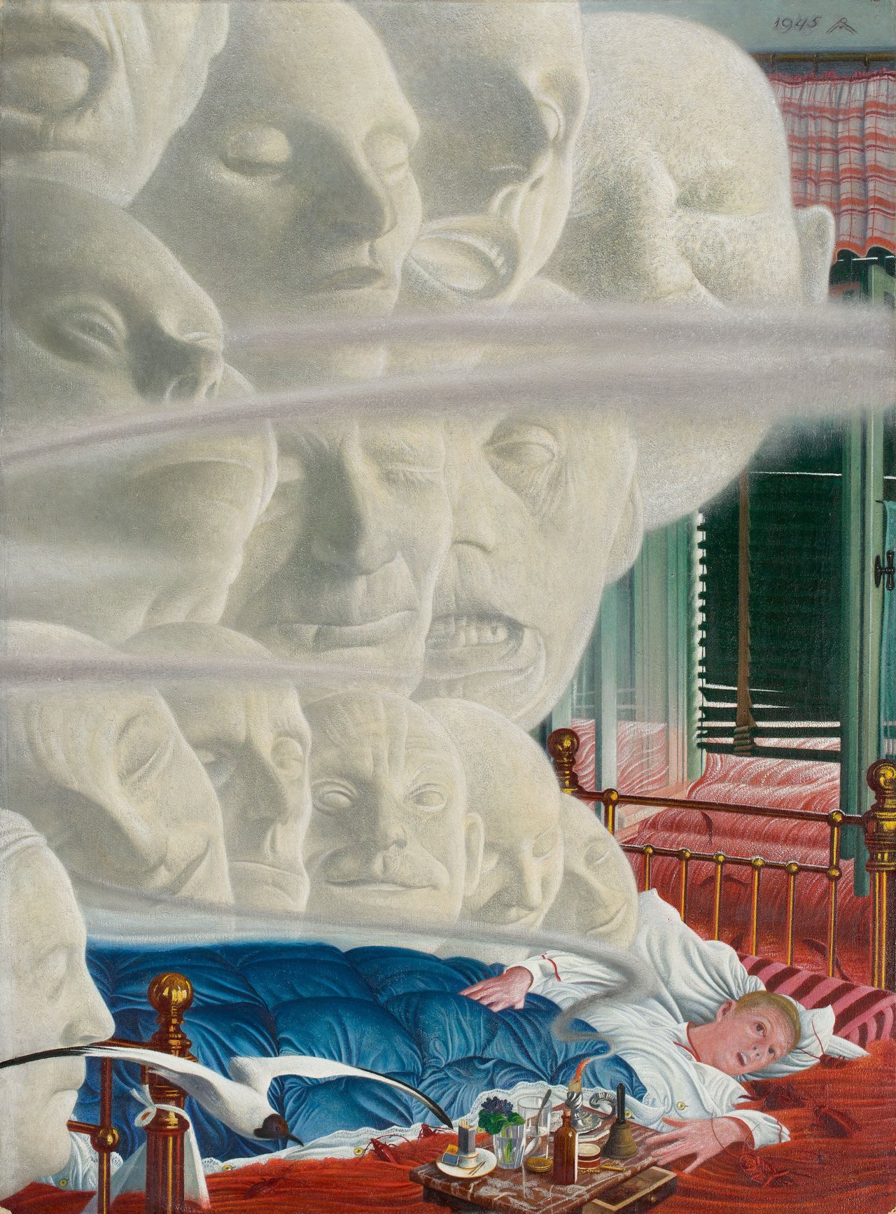 Auf diesem Bild ist das folgende Kunstwerk zu sehen: Richard Müller. „Die rote Flut“. 1945.