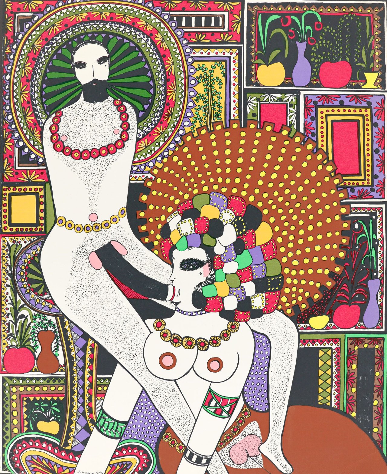 This picture shows the following artwork: Dorothy Iannone. Untitled. 1970.