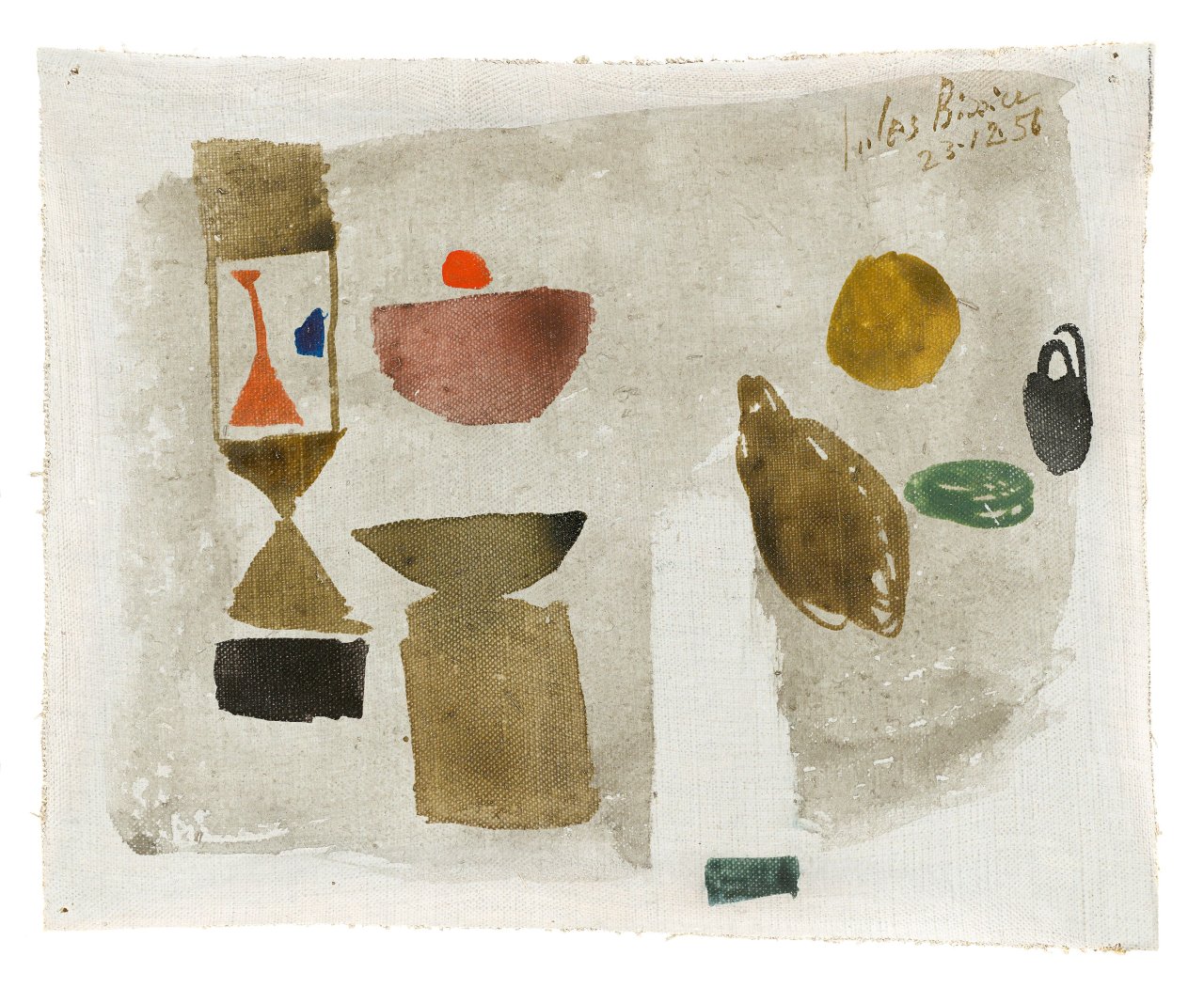 Auf diesem Bild ist das folgende Kunstwerk zu sehen: Julius Bissier. „23.12.56“. 1956.