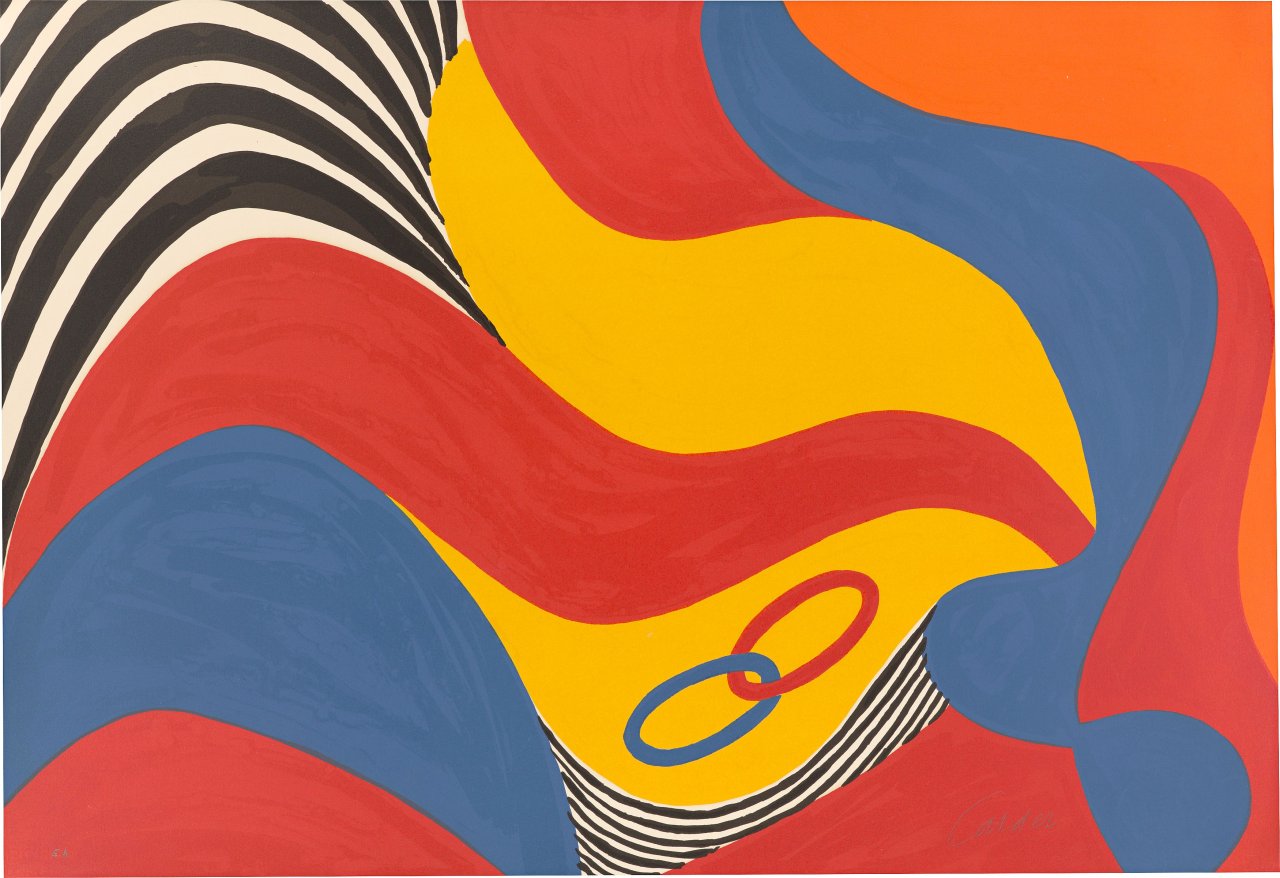 Auf diesem Bild ist das folgende Kunstwerk zu sehen: Alexander Calder. Ohne Titel. 1975.