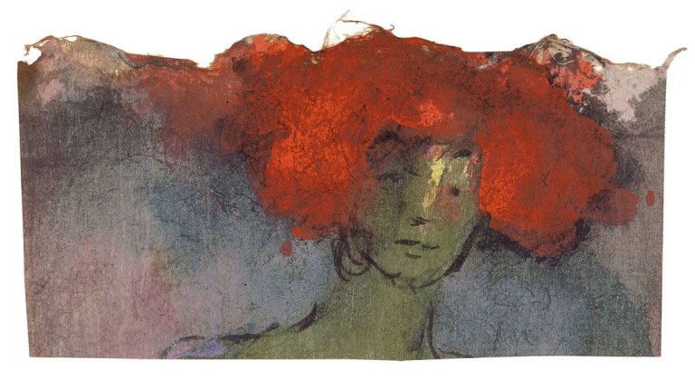 This picture shows the following artwork: Emil Nolde. „Rotblonde“. 1910/11.