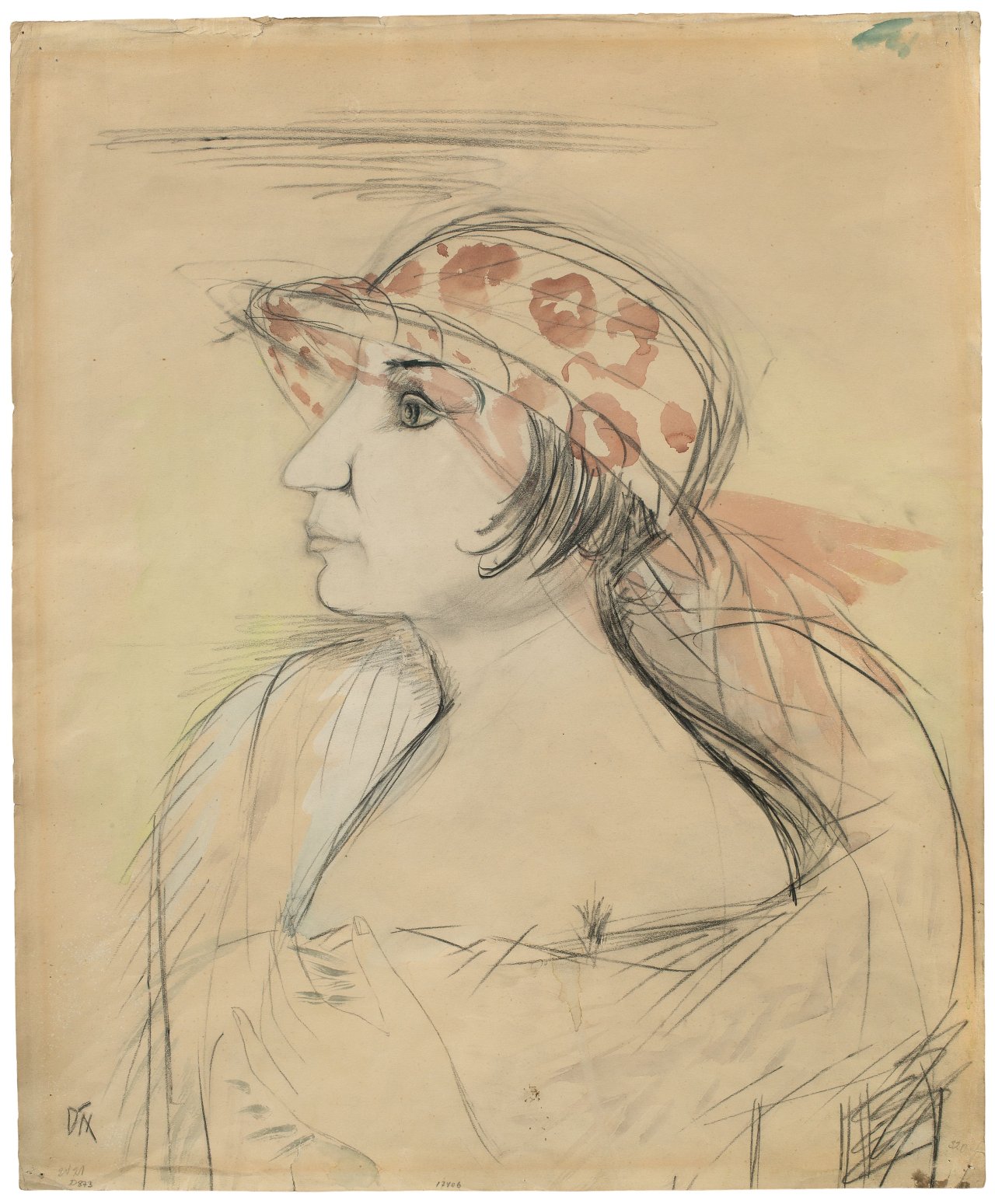 Auf diesem Bild ist das folgende Kunstwerk zu sehen: Otto Dix. „Frau Dix“ („Mutzli“) / Selbstbildnis. 1923.