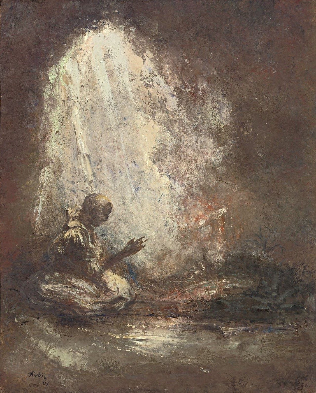 This picture shows the following artwork: Alfred Kubin. Buddha. 1905.