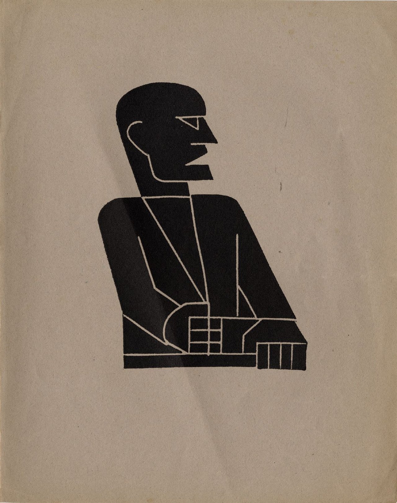 Auf diesem Bild ist das folgende Kunstwerk zu sehen: Gottfried Brockmann. „Bilderbogen der Zeit I: Arbeiter“. 1927.