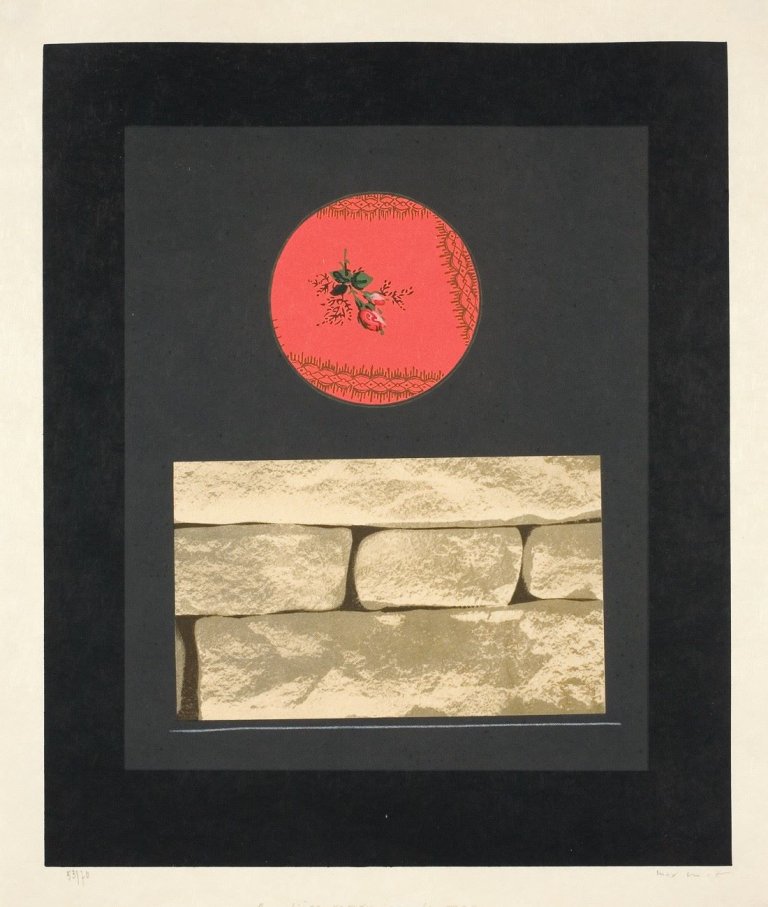 Auf diesem Bild ist das folgende Kunstwerk zu sehen: Max Ernst. „Au liège rondu par la mer“. 1969.