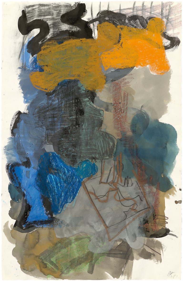 Auf diesem Bild ist das folgende Kunstwerk zu sehen: Per Kirkeby. Ohne Titel. 1989.