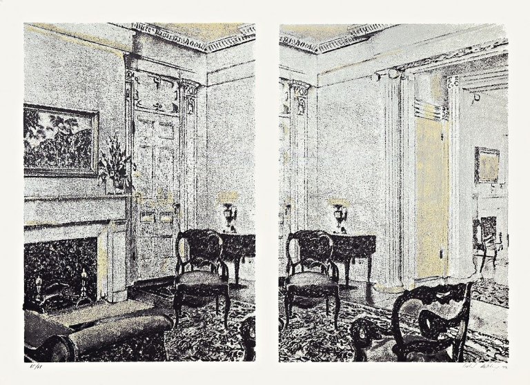 Auf diesem Bild ist das folgende Kunstwerk zu sehen: Richard Artschwager. „Interior“. 1972.