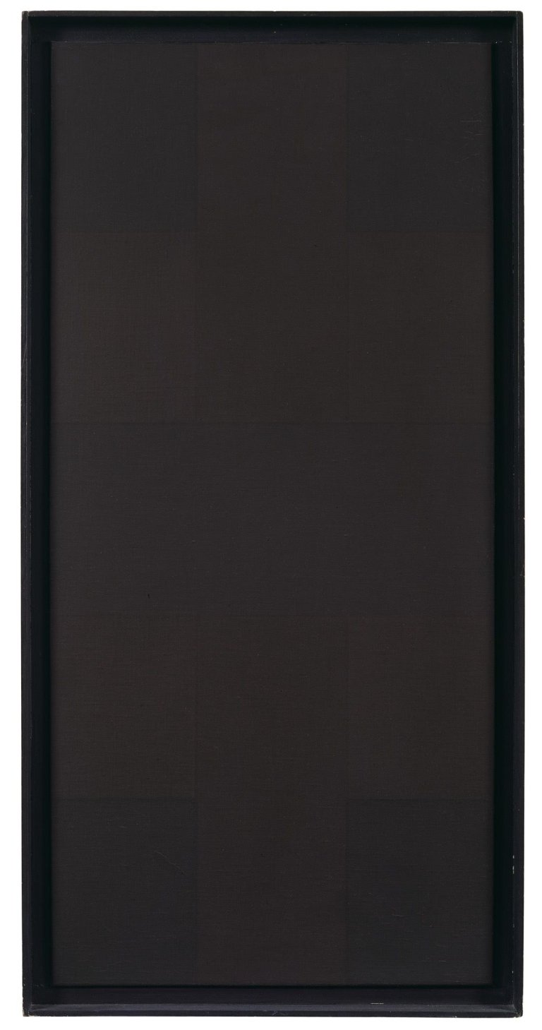 Auf diesem Bild ist das folgende Kunstwerk zu sehen: Ad Reinhardt. Iris Mystique. 1957.