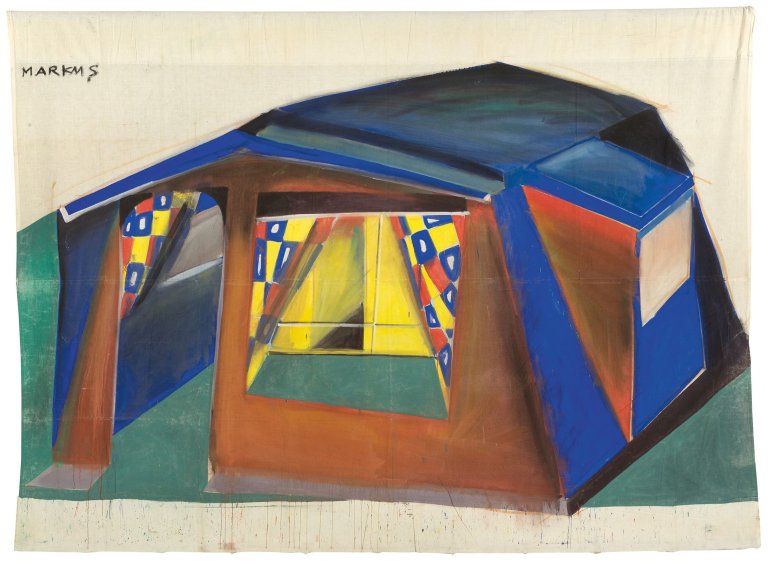 Auf diesem Bild ist das folgende Kunstwerk zu sehen: Markus Lüpertz. Ohne Titel (Zelt). 1967.