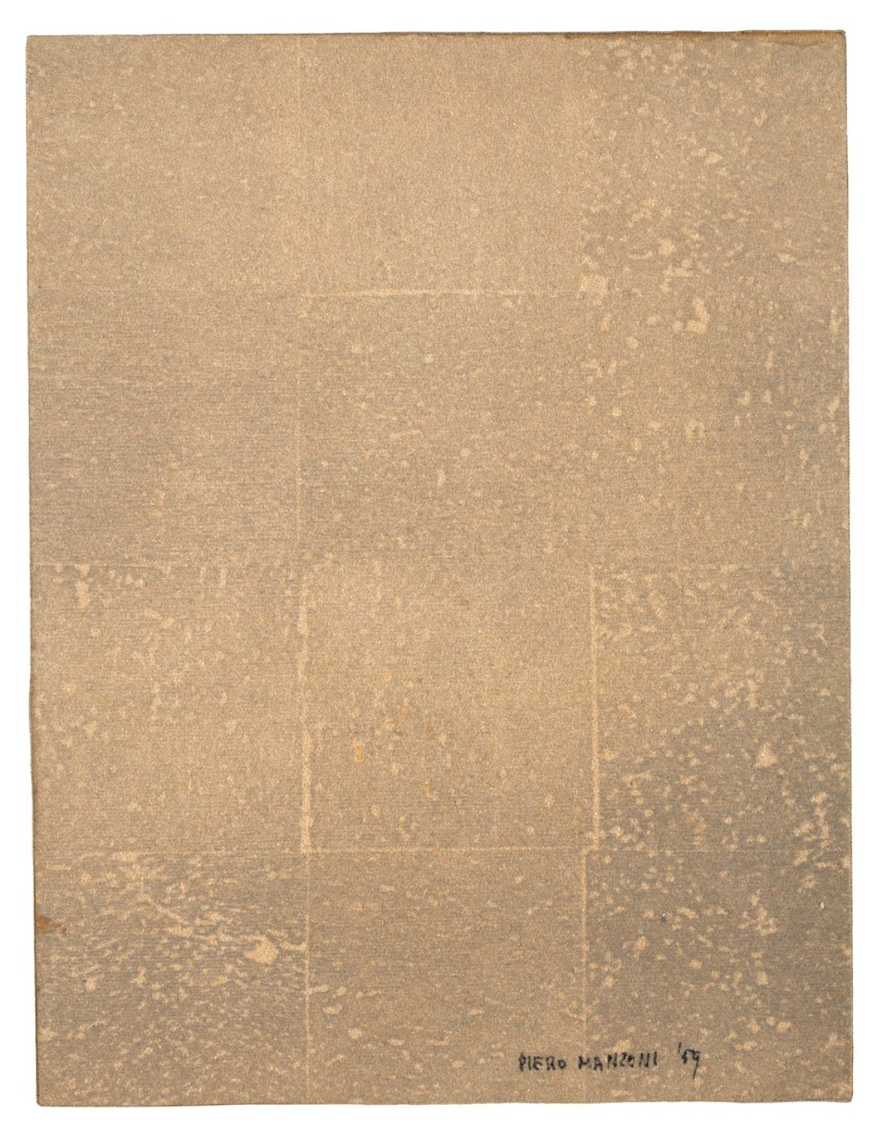 Auf diesem Bild ist das folgende Kunstwerk zu sehen: Piero Manzoni. „Effects of Matter“. 1959.