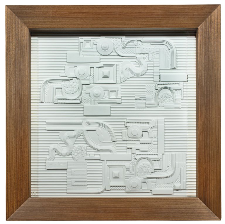 Auf diesem Bild ist das folgende Kunstwerk zu sehen: Eduardo Paolozzi. Ohne Titel. 1980er Jahre.