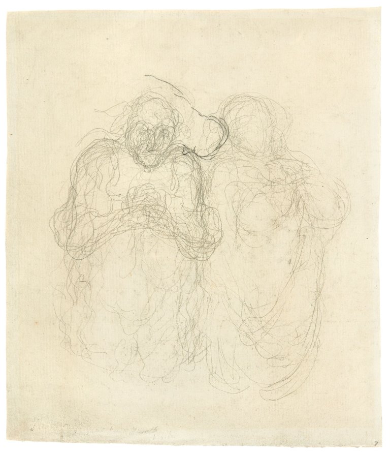 Auf diesem Bild ist das folgende Kunstwerk zu sehen: Honoré Daumier. „Scapin et Géronte“. Um 1860–1865.
